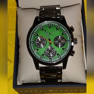 JOSEPH ABBOUD MEN'S WATCH GREEN BLACK JOSEPH ABBOUD WATCH GREEN NEW